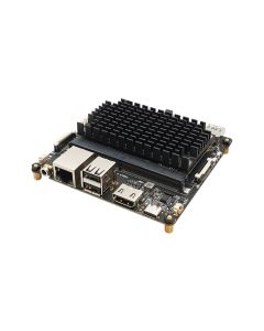 Foto snett framifrån på Rock Pi N10 modell A, 4 GB LPDDR3, 16 GB eMMC, RK3399Pro