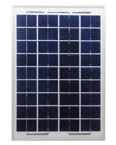 Solcell DIY 12 V 10 W polykristallint kisel (350x245x17 mm med aluminiumram, 4 monteringshål)