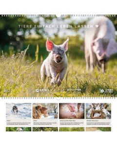 Bild på kalenderns omslag: låt helt enkelt djuren leva